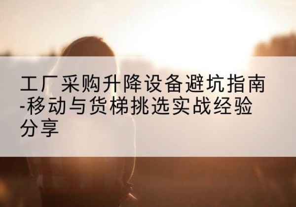 枞阳移动式升降机怎么选-工厂采购升降设备避坑指南-移动与货梯挑选实战经验分享