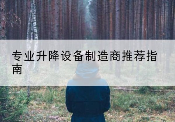 枞阳电动剪叉升降平台厂家-专业升降设备制造商推荐指南
